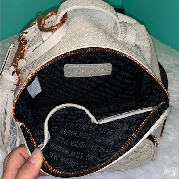 Steve Madden Beige Mini Backbag - Picture 4 of 5